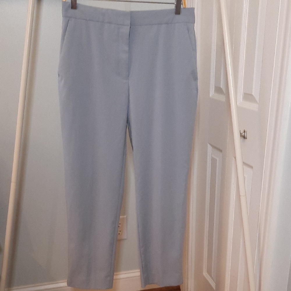 Zara Grey Blue Ankle Trousers sz 8
